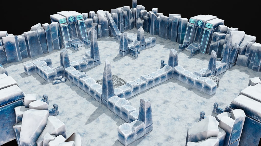 Ice level for a mobile game