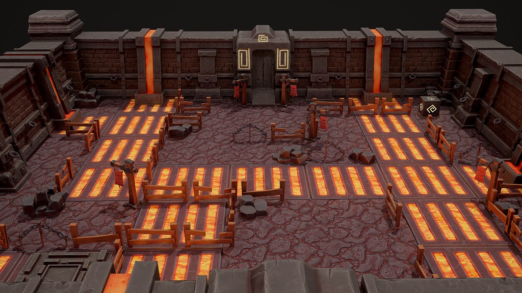 Lava level for a mobile game